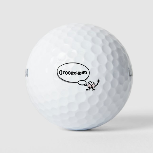 Balles De Golf Word Bubble Boules de golf personnalisables (Devant)