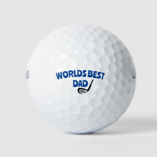 Balles De Golf Worlds Best Papa avec Golf Club Golf Ball