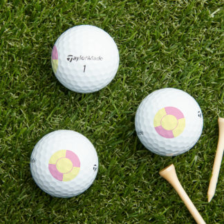 Balles De Golf yellow&pink strike zone 