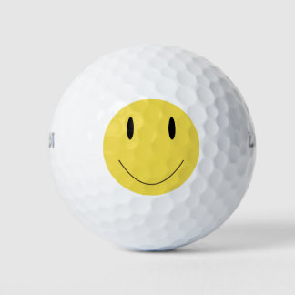 Balles De Golf Yellow smile face 001