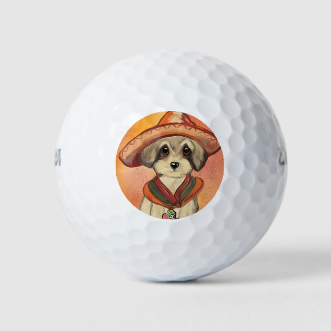 Balles De Golf Yorkie Poo (Devant)