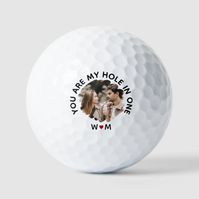 Balles De Golf You Are My Hole in One – Custom Couple Photo (Recto)