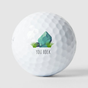 Balles De Golf 'You Rock' Encouragement Amusant et Motivant Joueu