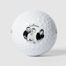 YOUR PHOTO NOM DE FAMILY Personalized Golf Balls