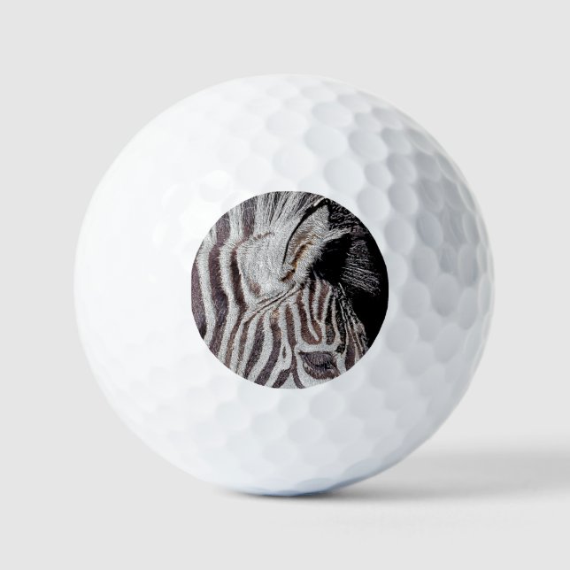 BALLES DE GOLF ZEBRA (Recto)