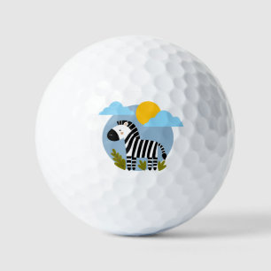 Balles De Golf Zèbre Fantaisiste Inspiré du Style Scandinave