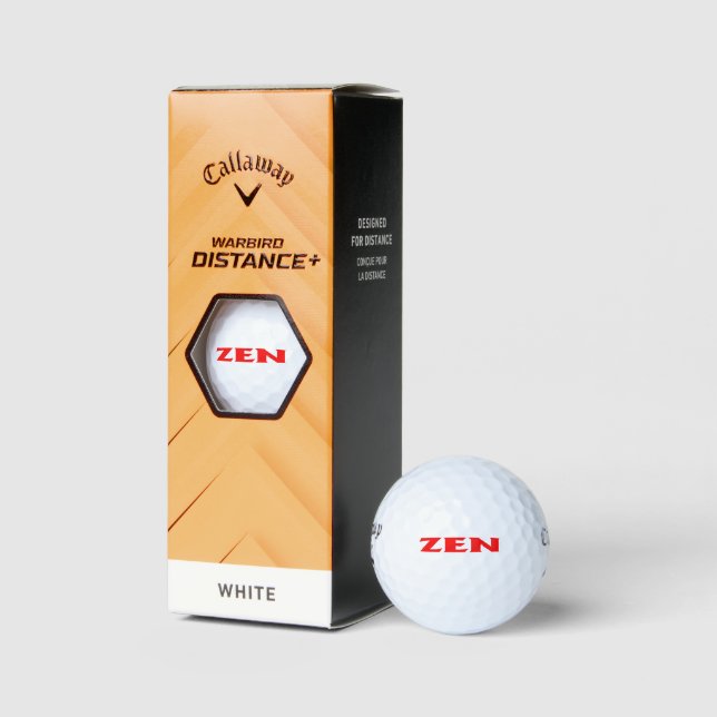 Balles De Golf Zen rouge Callaway Warbird golf balls 3 pk (Emballage)