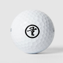 Zen Swing : 無 文 字 Kamon Golf Ball Élégance