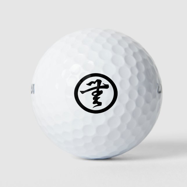 Balles De Golf Zen Swing : 無 文 字 Kamon Golf Ball Élégance (Devant)