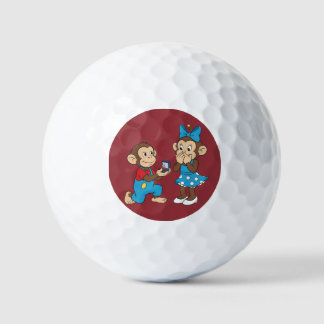 Balles De Golf Zina et Mimo et la demande en mariage