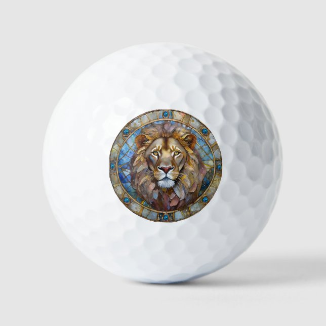 Balles De Golf Zodiaque - Léon le Lion (Recto)
