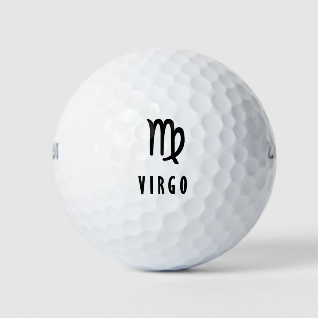Balles De Golf Zodiaque Vierge (Devant)