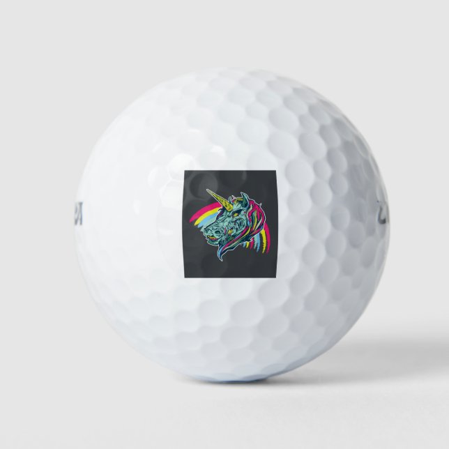 Balles De Golf Zombie Unicorn (Devant)