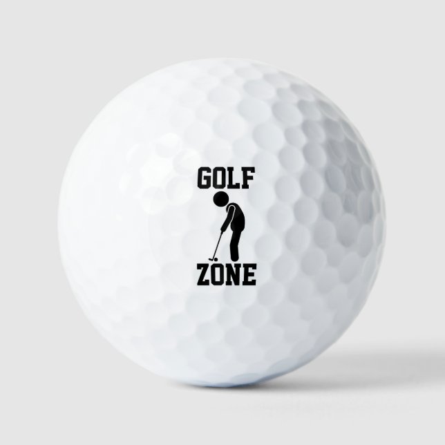Balles De Golf Zone de golf - Golf drôle (Recto)