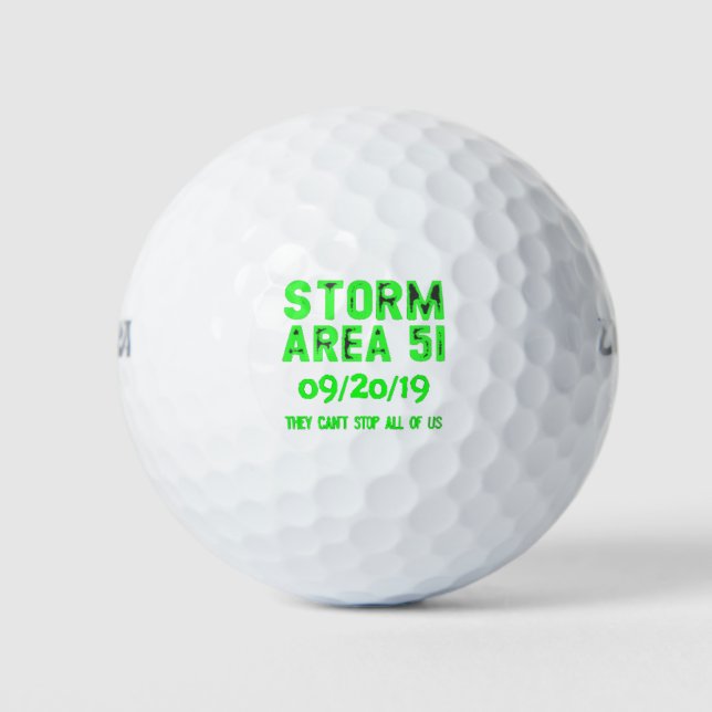 Balles De Golf zone de tempête 51 (Devant)