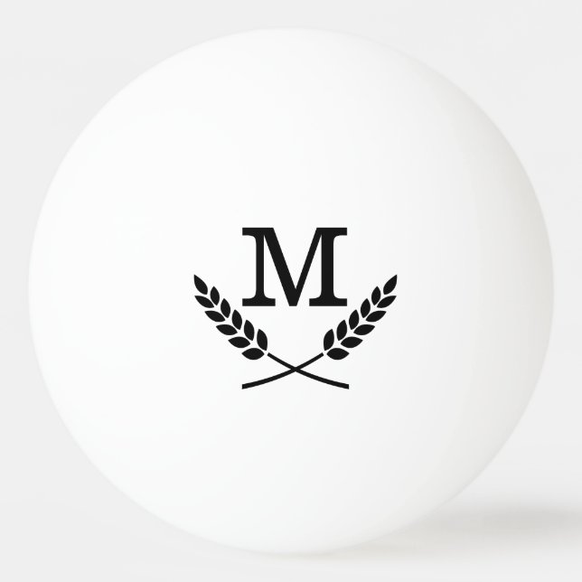 Balles de ping pong avec initiale du nom pour le t (Devant)