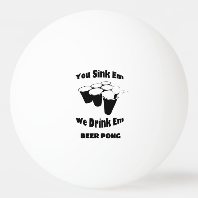 Balles de Ping Pong Beer Pong (Devant)