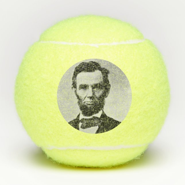 Balles De Tennis Abraham Lincoln : 16ème Président de l'Amérique (Devant)