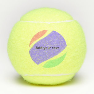 Balles De Tennis ajouter votre texte simple minimum personnalisé pe