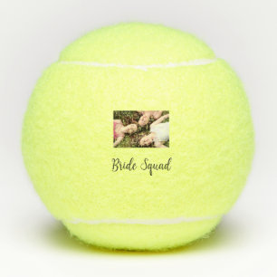 Balles De Tennis Ajoutez votre nom photo bridesmaid squad marié par