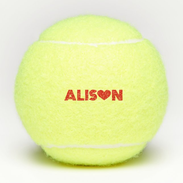 Balles De Tennis Alison Love (Devant)