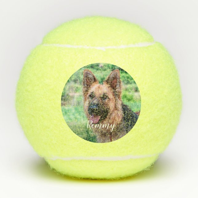 Balles De Tennis amoureux des chiens - Animal Photo Chien Papa Chie (Devant)