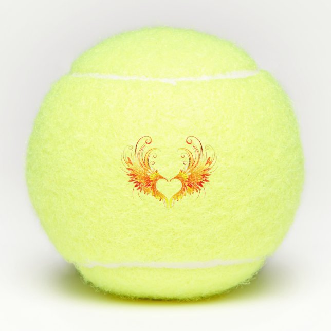 Balles De Tennis Angel Fire Heart with Wings (Devant)