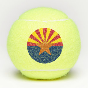 Balles De Tennis Arizona Drapeau : Réglage de Star Sun, État du cui