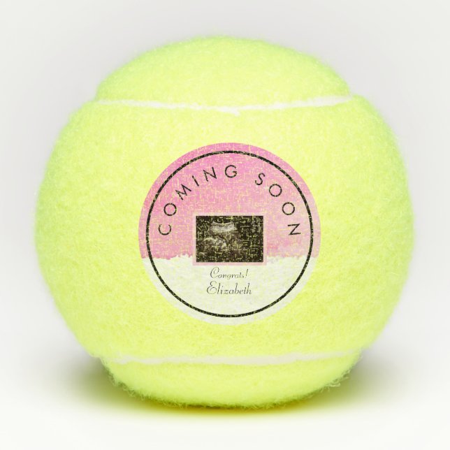 Balles De Tennis Baby shower Tennis Grossesse Ultrasound Photo (Devant)