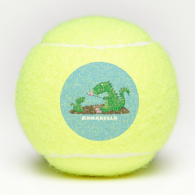 Balles De Tennis Baguettes mignonnes grillant des marshmallows dess (Devant)