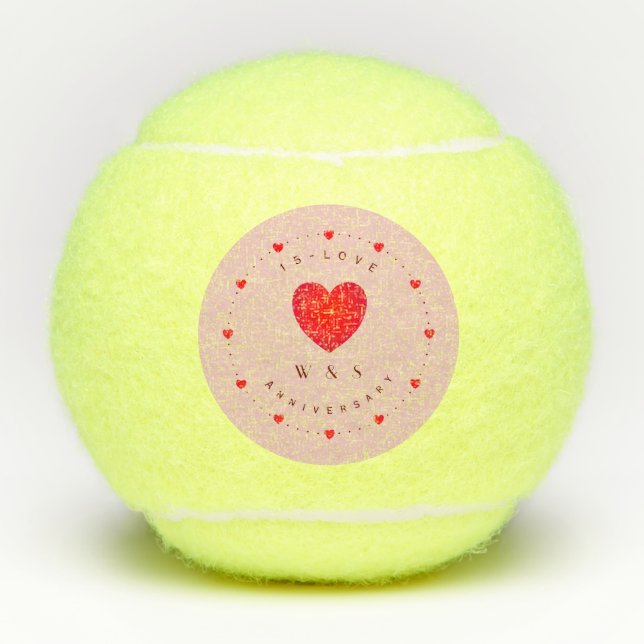 Balles De Tennis Bal De Tennis 15 Ans D'Amour (Devant)