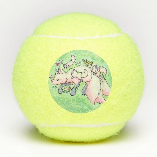 Balles De Tennis Bal de tennis Fox (Devant)