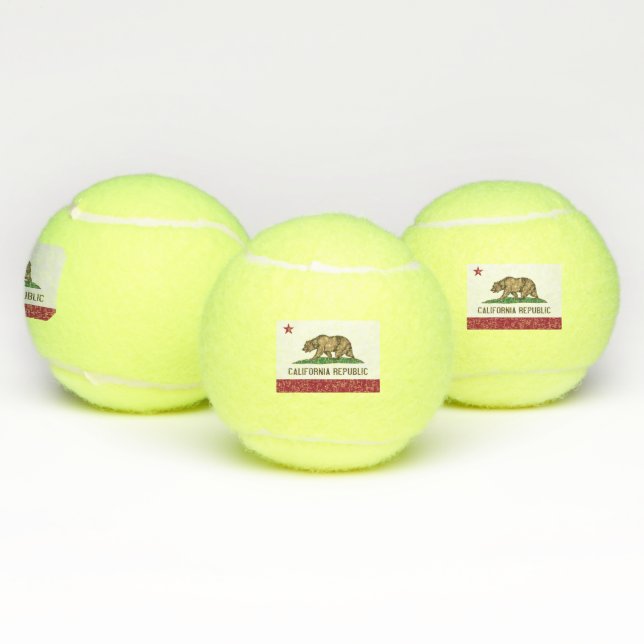 Balles De Tennis Bal de Tennis Patriotique avec Drapeau de Californ (Multiple)
