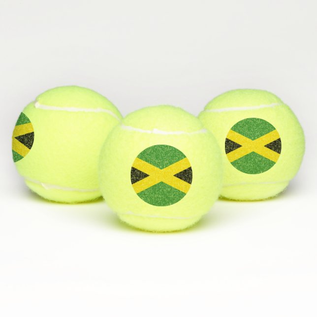 Balles De Tennis Bal de tennis patriotique avec drapeau de la Jamaï (Multiple)
