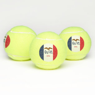 Balles De Tennis Bal de Tennis Patriotique avec Drapeau de l'Iowa,