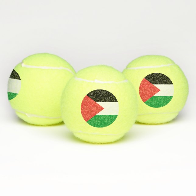 Balles De Tennis Bal de Tennis Patriotique avec Drapeau de Palestin (Multiple)