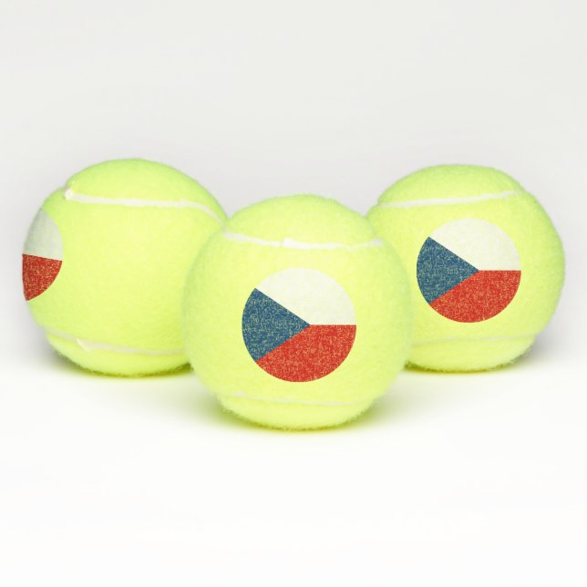 Balles De Tennis Bal de Tennis Patriotique avec Drapeau de Tchéquie (Multiple)