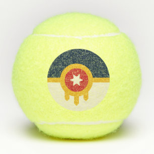 Balles De Tennis Bal de tennis patriotique avec drapeau de Tulsa, O