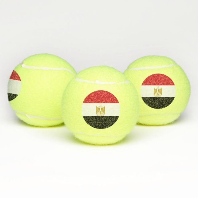 Balles De Tennis Bal de tennis patriotique avec drapeau d'Egypte (Multiple)
