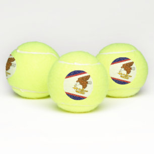 Balles De Tennis Bal de tennis patriotique avec drapeau des Samoa a