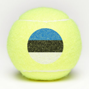 Balles De Tennis Bal de Tennis Patriotique avec Drapeau d'Estonie