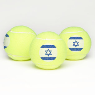 Balles De Tennis Bal de tennis patriotique avec drapeau d'Israël