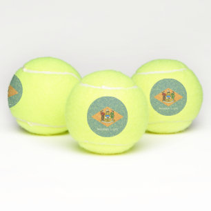 Balles De Tennis Bal de Tennis Patriotique avec Drapeau du Delaware