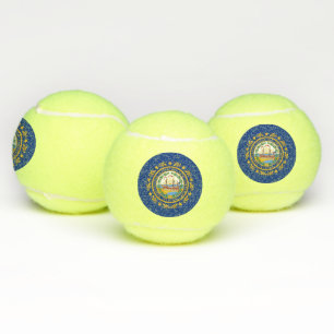 Balles De Tennis Bal de tennis patriotique avec drapeau du New Hamp
