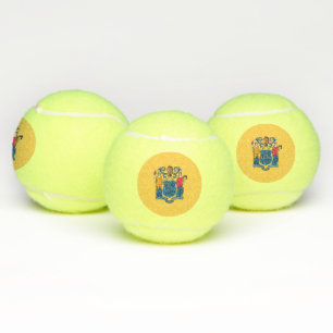 Balles De Tennis Bal de tennis patriotique avec drapeau du New Jers