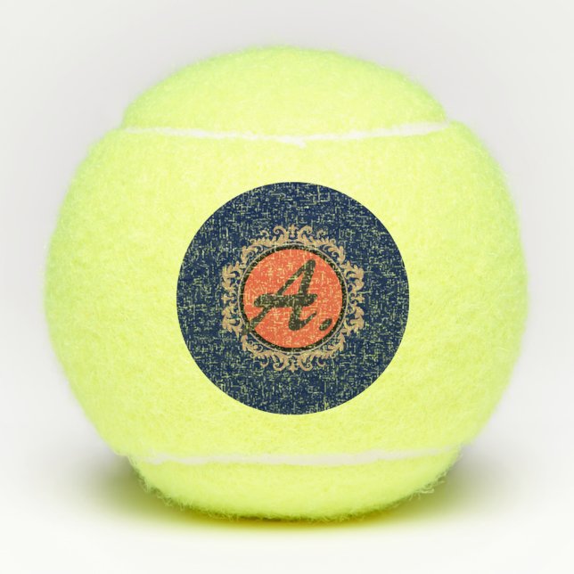 Balles De Tennis Bal de tennis PERSONNALISABLE INITIAL (Devant)