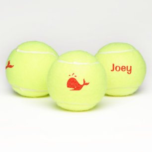 Balles De Tennis Baleine rouge mignonne 4Joey (nom)