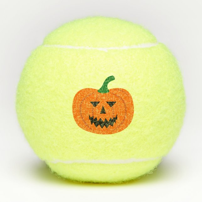 Balles De Tennis Bals de tennis Citrouilles d'Halloween (Devant)
