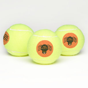 Balles De Tennis Bals de tennis d'Halloween Black Spider