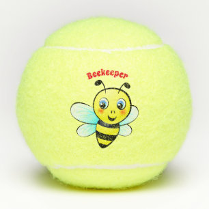 Balles De Tennis Bande dessinée mignonne de bourdon